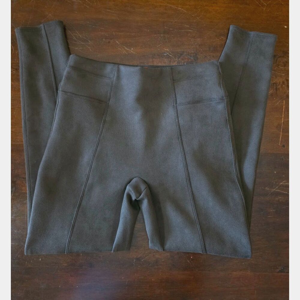 SPANX Faux Suede Leggings Size M